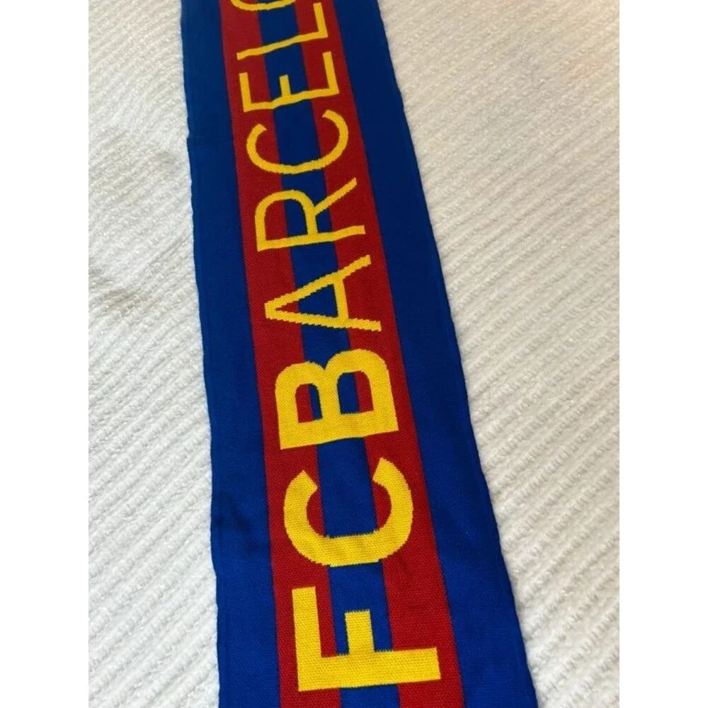 FC Barcelona Scarf Official Soccer Banner Fan FCB Barca Spain